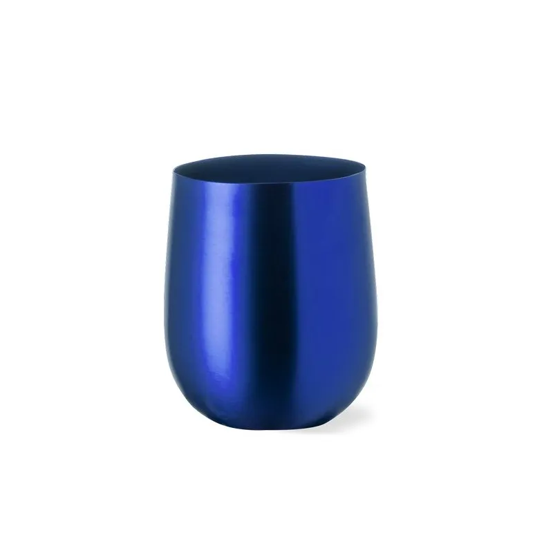 Verre en Aluminium Publicitaire Unique Amely Couleurs : blanc objet publicitaire robuste