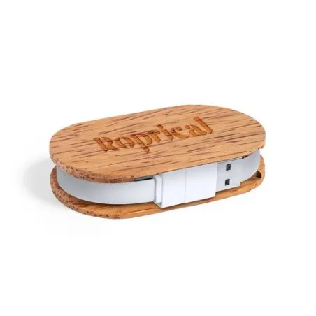 Port USB Écologique Personnalisé pas cher - Dagobat Couleurs : rouge cadeau entreprise pas cher