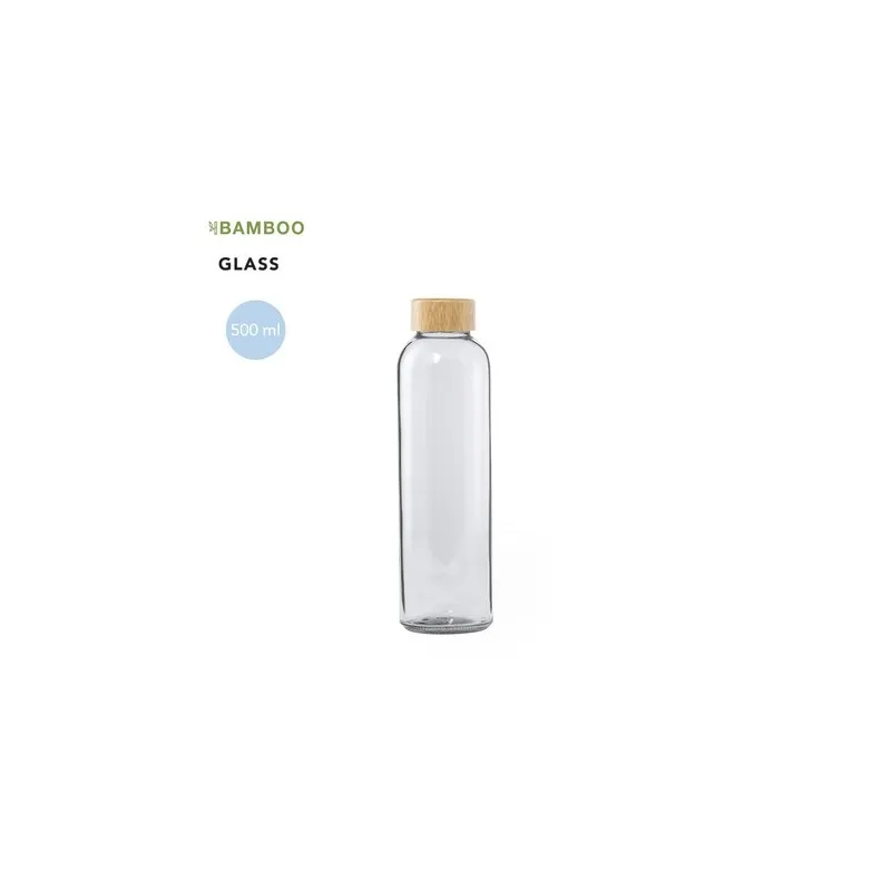 Gourde en Verre Personnalisée de 500ml - Yonsol Couleurs : bleu