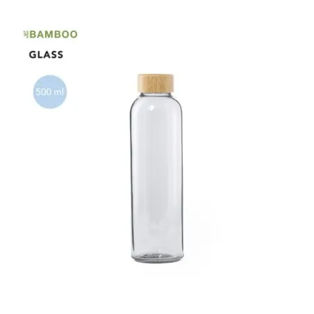 Gourde en Verre Personnalisée de 500ml - Yonsol Couleurs : bleu