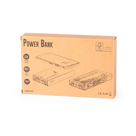 Batterie personnalisée 10 000 mAh - Power Bank Diuk Fsc Matières : coton Taille textile : XXL Couleurs : blanc objet promotionne