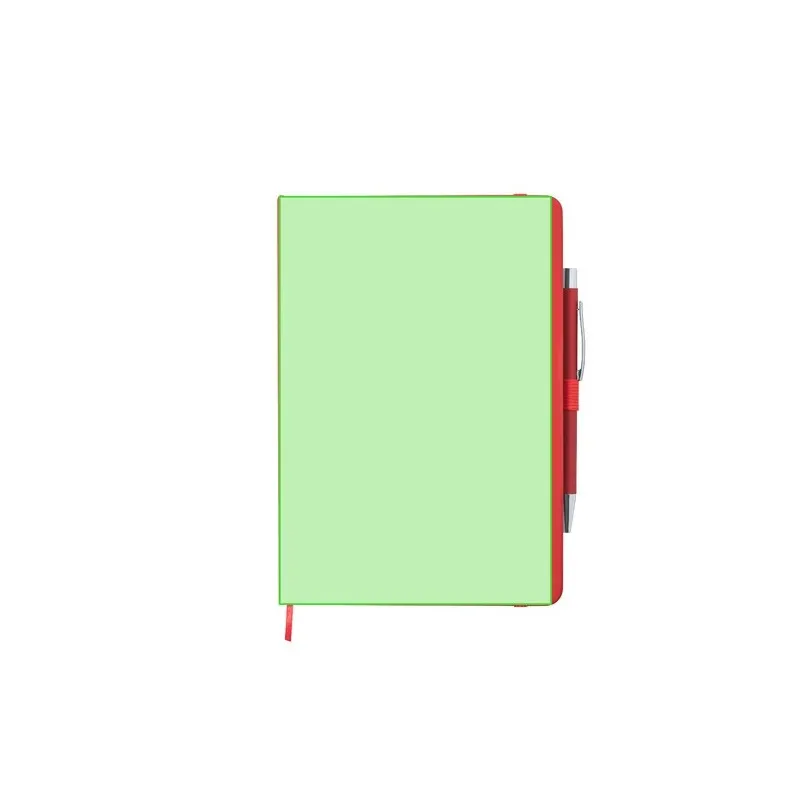 Bloc Notes Personnalisé Écologique Objet Publicitaire - Robin Couleurs : noir marquage couleur éclatante