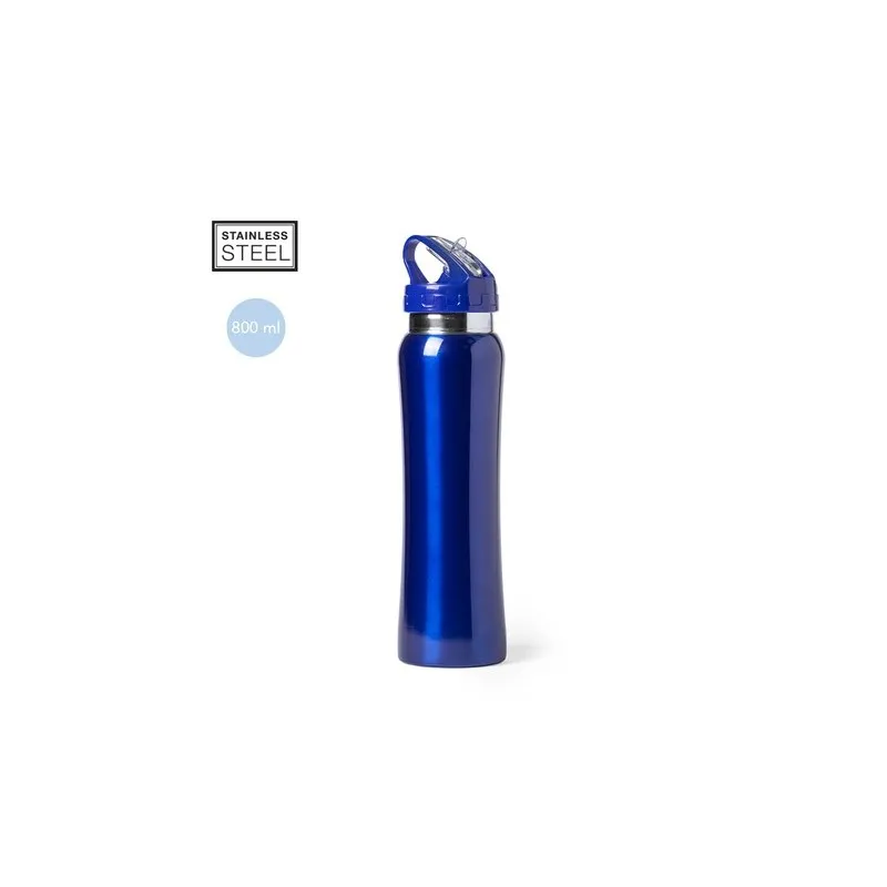 Bidon en acier personnalisé - Smaly Matières : polyester Couleurs : noir objet promotionnel éco-responsable