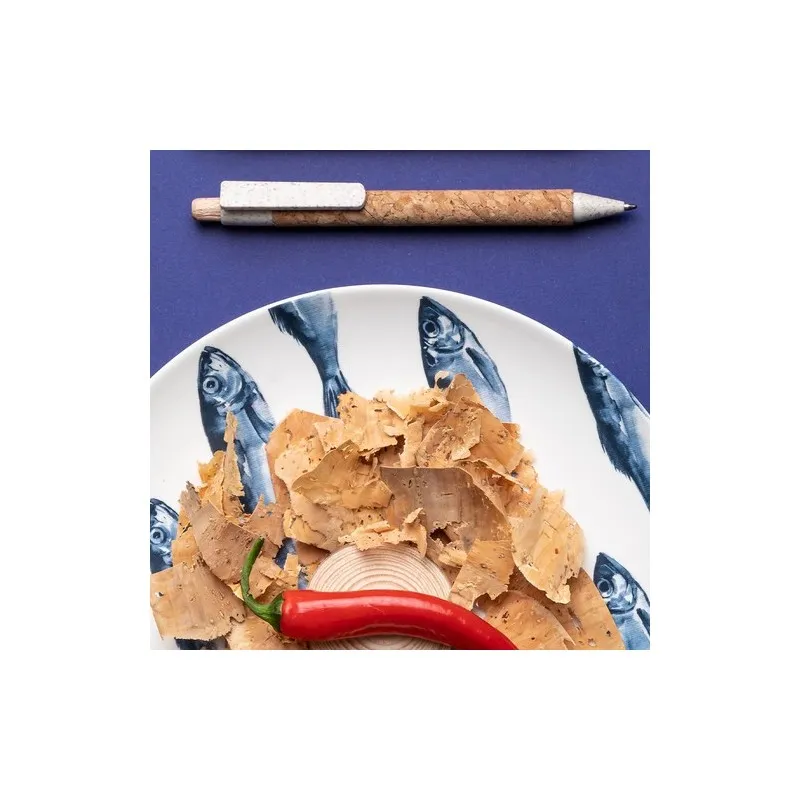 Stylo Écologique Personnalisé Clover Matières : polyester Couleurs : bleu livraison express 24h 48h