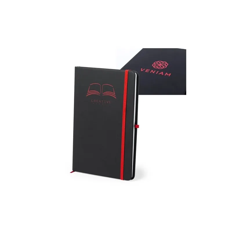 Carnet Personnalisable Écologique Bloc Notes Kefron Couleurs : rouge Matières : polyester recyclé marquage laser ultra précis