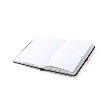 Carnet Personnalisable Écologique Bloc Notes Kefron Couleurs : noir Matières : polyester recyclé goodies personnalisé en stock