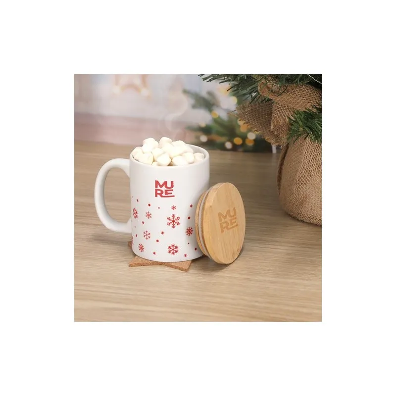 Tasse personnalisée pas chère Helogran Matières : papier Couleurs : bleu royal cadeau collaborateur premium