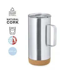 Tasse Isotherme Écologique Personnalisée Thermique - Frilan Matières : métal Couleurs : noir 2