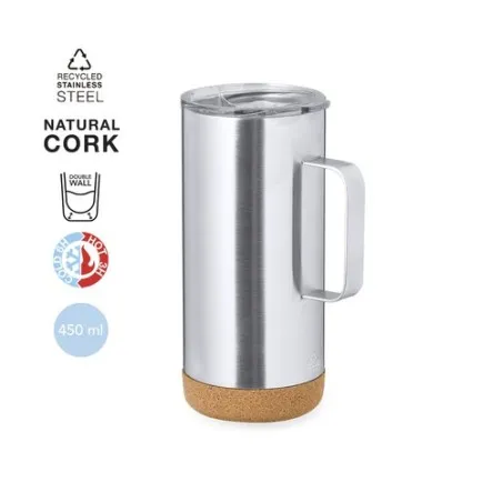 Tasse Isotherme Écologique Personnalisée Thermique - Frilan Matières : métal Couleurs : noir personnalisable avec votre logo