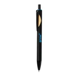 Stylo Publicitaire Personnalisé de 20 cm - Piklam Matières : bois Couleurs : bleu 2