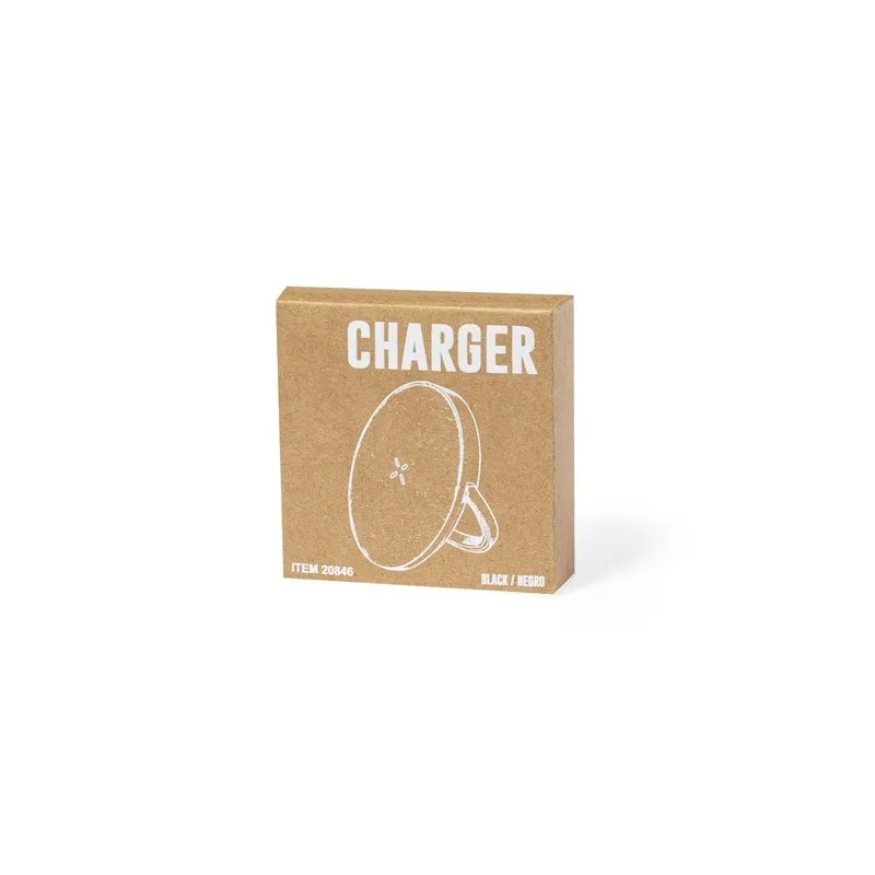 Chargeur Sans Fil Personnalisable 15W Écologique Bellmer Couleurs : fuchsia marquage couleur éclatante