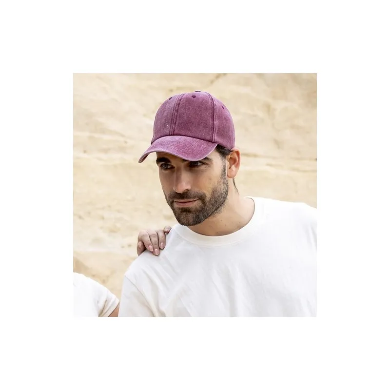 Casquette Personnalisable en Coton Bongs Couleurs : jaune objet promotionnel éco-responsable