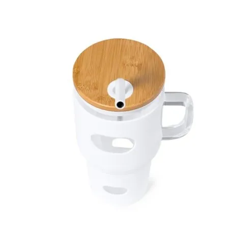 Pot en Verre Écologique pour Cadeaux d'Entreprise - Namun Matières : ABS Couleurs : gris goodies publicitaire événementiel