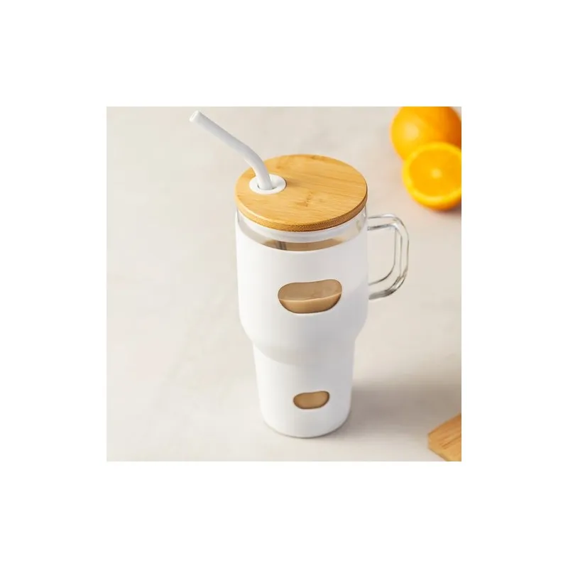 Pot en Verre Écologique pour Cadeaux d'Entreprise - Namun Matières : ABS Couleurs : gris marquage laser ultra précis