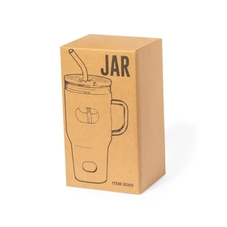 Pot en Verre Écologique pour Cadeaux d'Entreprise - Namun Matières : ABS Couleurs : gris objet promotionnel éco-responsable