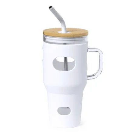 Pot en Verre Écologique pour Cadeaux d'Entreprise - Namun Matières : ABS Couleurs : gris cadeau collaborateur premium