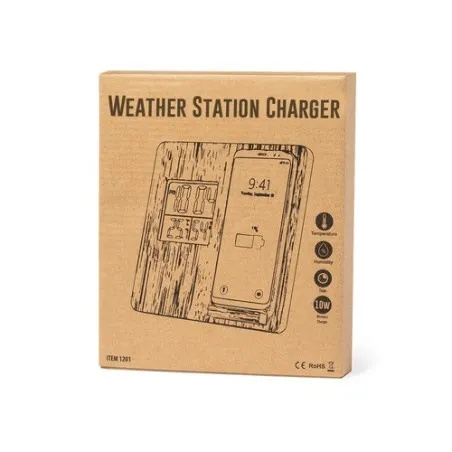 Chargeur Sans Fil Intégré Écologique Station Météo Fiory Matières : nylon Couleurs : rouge impression haute définition