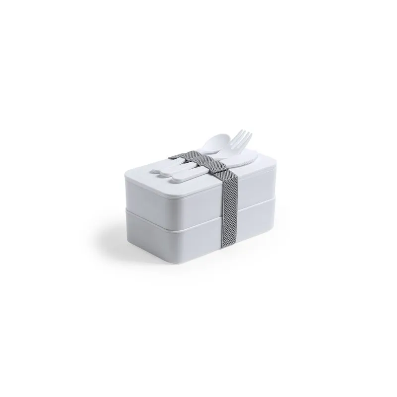 Gamelle Antibactérienne Personnalisée Pratique et Saine - Fandex Matières : aluminium Couleurs : gris