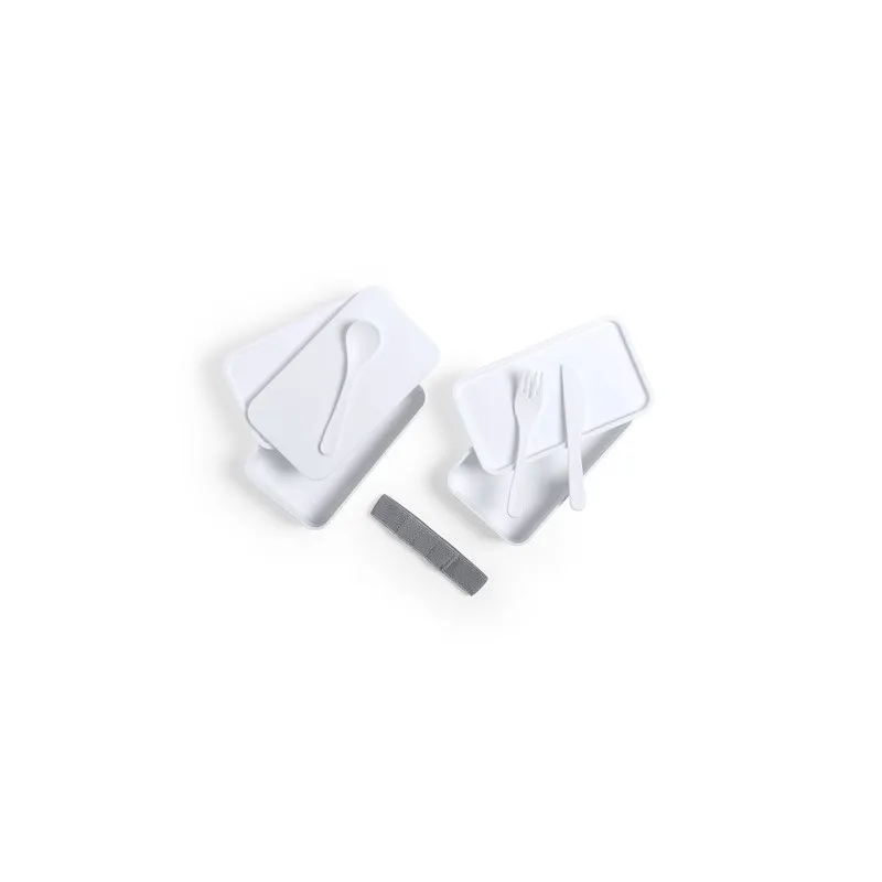 Gamelle Antibactérienne Personnalisée Pratique et Saine - Fandex Matières : aluminium Couleurs : gris impression haute définitio