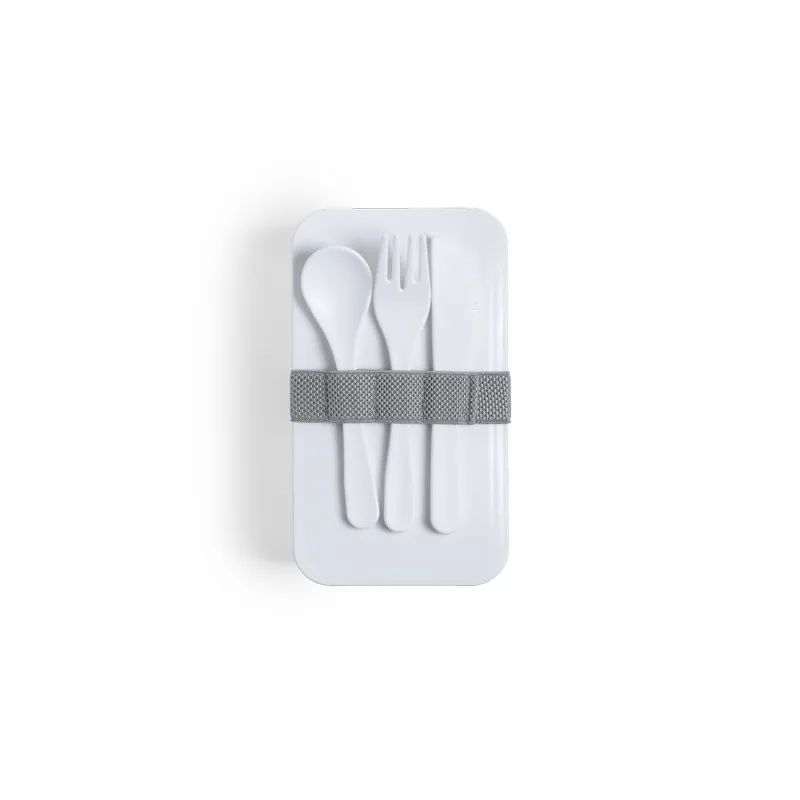 Gamelle Antibactérienne Personnalisée Pratique et Saine - Fandex Matières : aluminium Couleurs : gris objet promotionnel éco-res