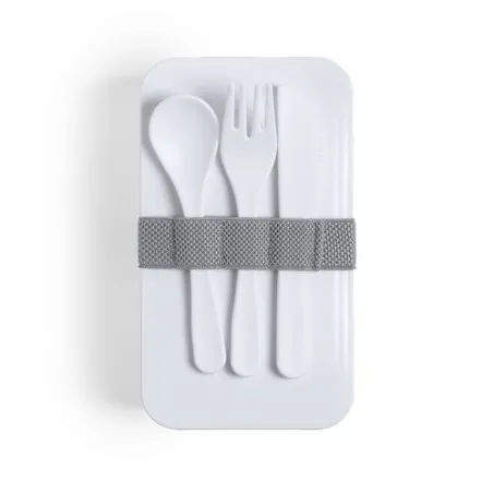 Gamelle Antibactérienne Personnalisée Pratique et Saine - Fandex Matières : aluminium Couleurs : gris objet promotionnel éco-res