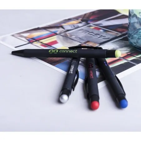 Stylet Bille Élégant Publicitaire Yaret Matières : caoutchouc Couleurs : argenté personnalisation sur mesure