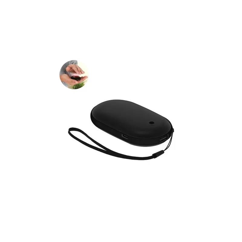 Power Bank Écologique Chauffe-Mains Personnalisé Geax Matières : métal Couleurs : bleu personnalisable avec votre logo