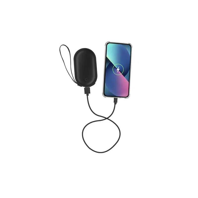 Power Bank Écologique Chauffe-Mains Personnalisé Geax Matières : métal Couleurs : bleu goodies publicitaire événementiel