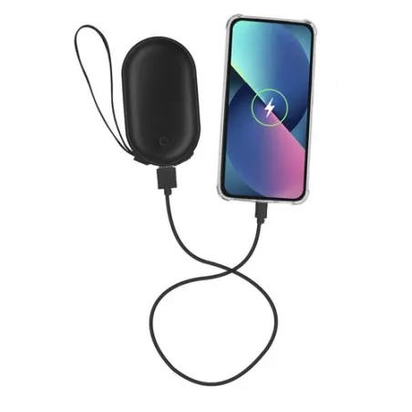 Power Bank Écologique Chauffe-Mains Personnalisé Geax Matières : métal Couleurs : bleu goodies publicitaire événementiel