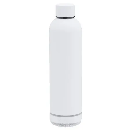 Bidon thermique écologique avec haut-parleurs personnalisés Meflex Matières : verre Couleurs : translucide Contenance : 1 L