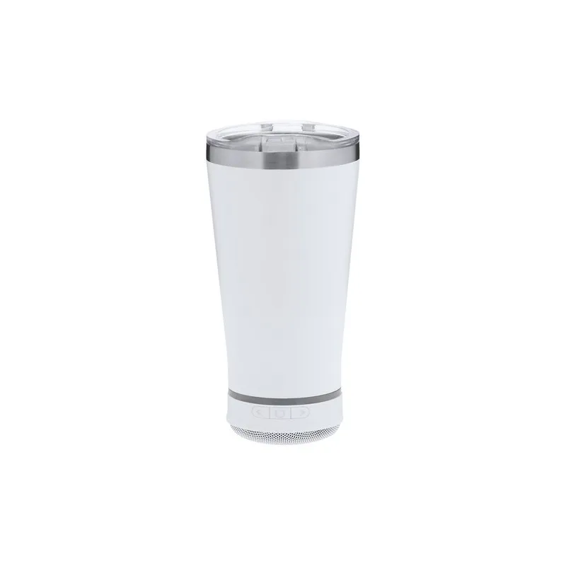 Verre thermique personnalisé haut-parleurs pas cher Tandix Matières : acier inoxydable Couleurs : gun Contenance : 470 ml