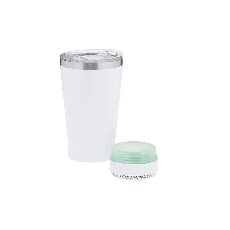 Verre thermique personnalisé haut-parleurs pas cher Tandix Matières : acier inoxydable Couleurs : gun Contenance : 470 ml objet 