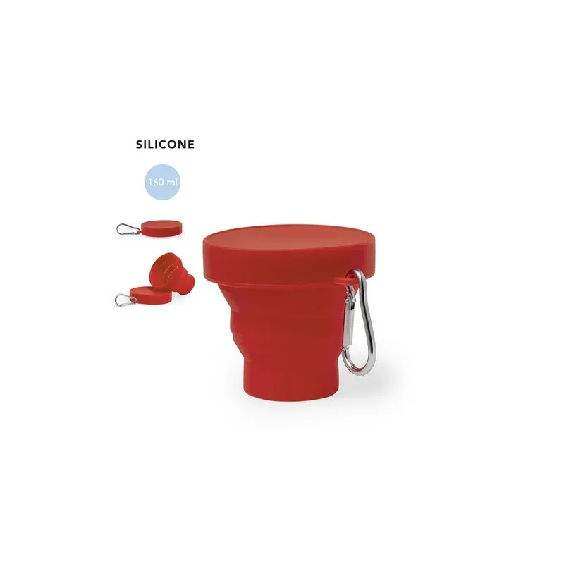 Gobelet Réutilisable Incassable Personnalisé Pliable Klimt Matières : aluminium Couleurs : blanc objet promotionnel éco-responsa