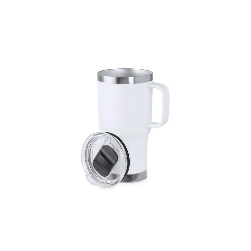 Tasse Isotherme Écologique Personnalisée - Paster Couleurs : blanc objet publicitaire robuste