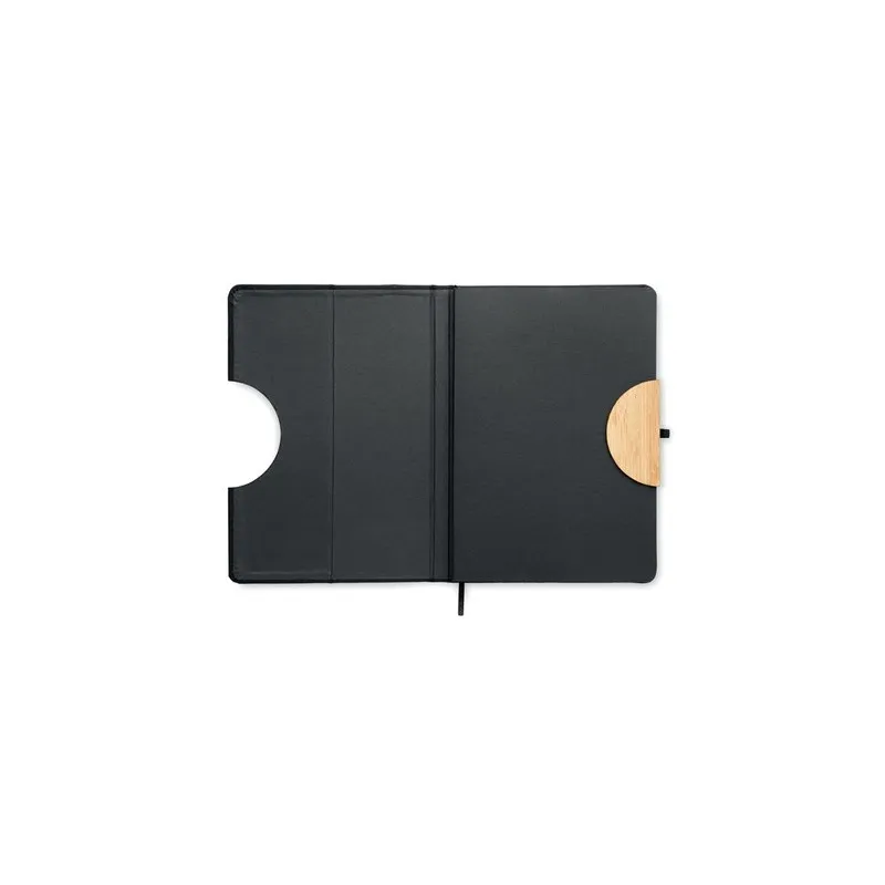 Carnet A5 Écologique et Personnalisé 80 pages lignées RPET BLAMA Matières : coton recyclé Taille textile : S Couleurs : bleu mar