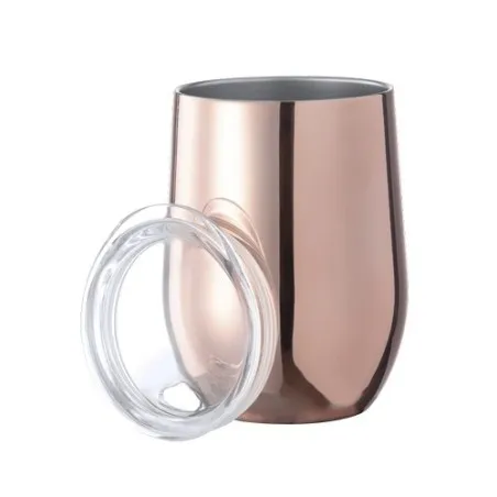 Verre Thermique Isotherme Personnalisé - Duglas Matières : Synthétique Couleurs : bleu foncé objet promotionnel éco-responsable