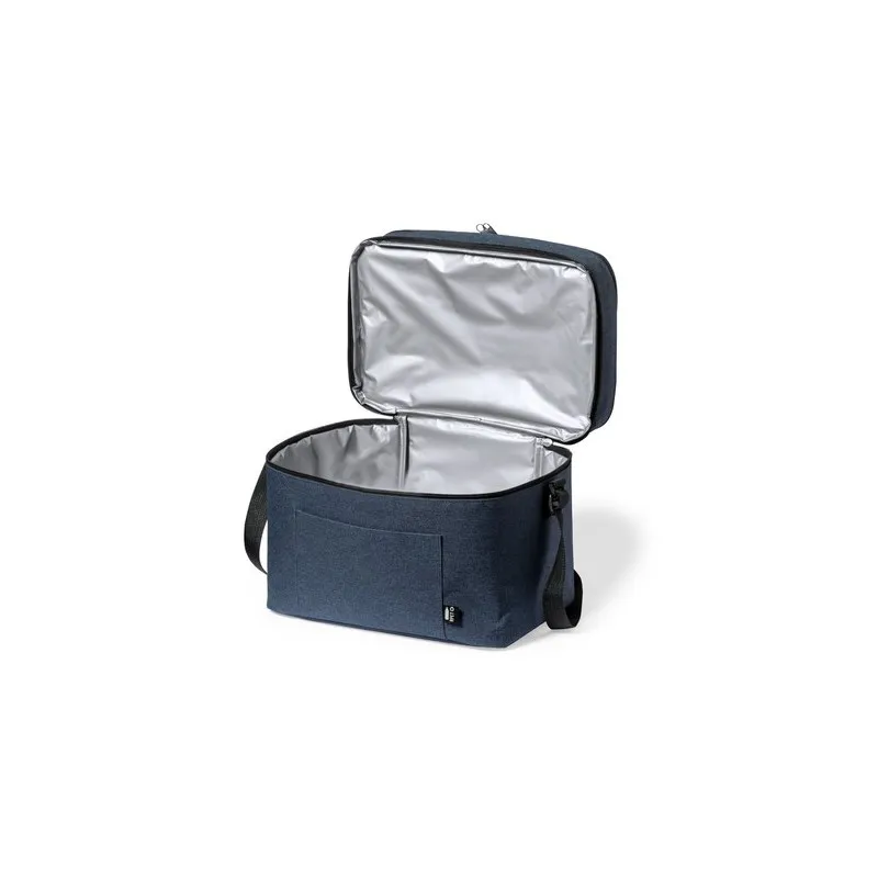 Sac Isotherme Écologique Personnalisé - Glacière Teindor Matières : carton recyclé Couleurs : blanc marquage couleur éclatante