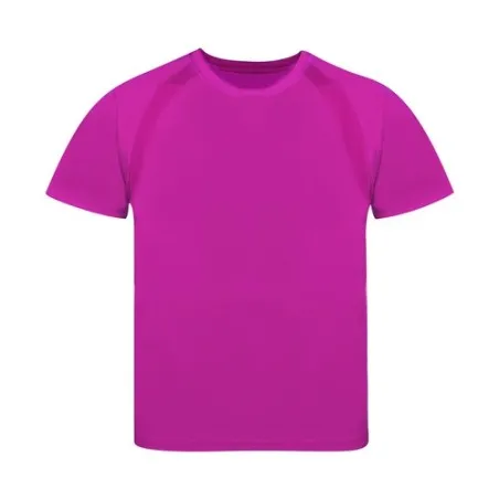 T-Shirt Enfant Personnalisé 100% Polyester Écologique Tecnic Sappor Matières : polyéthylène (PE) Couleurs : rouge impression hau