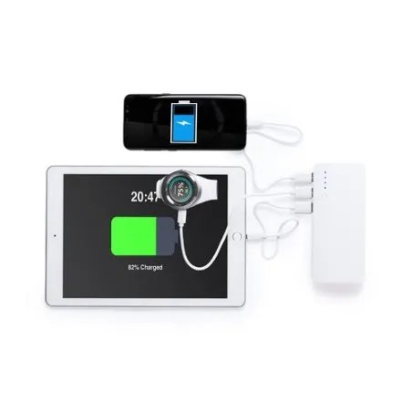 Power Bank Personnalisée 10000 mAh Kaprin pas cher Matières : ABS Couleurs : blanc cadeau collaborateur premium