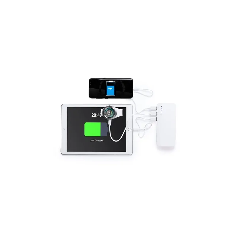 Power Bank Personnalisée 10000 mAh Kaprin pas cher Couleurs : noir Matières : polyester recyclé personnalisable avec votre logo