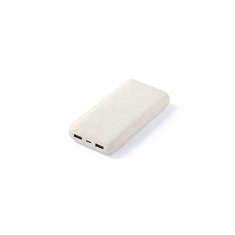 Power Bank Externe Personnalisée 5000 mAh pas cher Laford Matières : polyester Taille textile : M Couleurs : blanc cadeau entrep