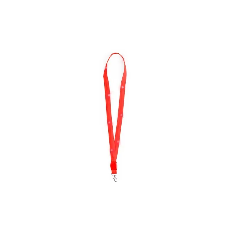 Lanyard Personnalisé LED - Wilou Matières : polyester Taille textile : L Couleurs : rouge impression logo haute qualité