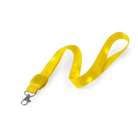 Lanyard Personnalisé LED - Wilou Matières : polyester Taille textile : L Couleurs : rouge goodies publicitaire durable
