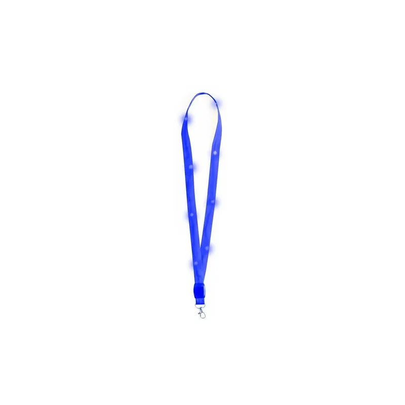 Lanyard Personnalisé LED - Wilou Matières : polyester Taille textile : XL Couleurs : blanc cadeau collaborateur premium