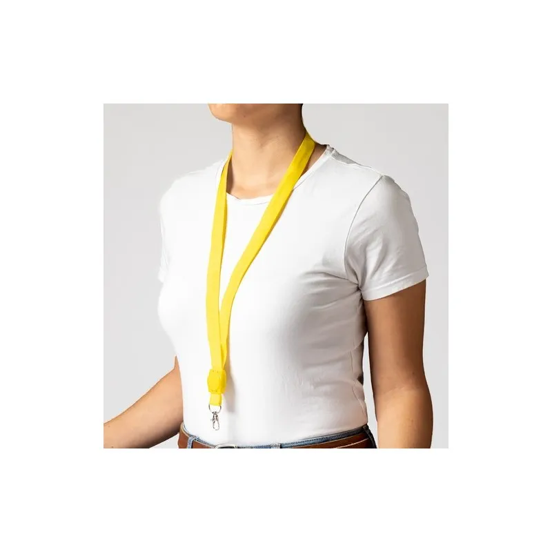 Lanyard Personnalisé LED - Wilou Matières : polyester Taille textile : XL Couleurs : blanc impression haute définition