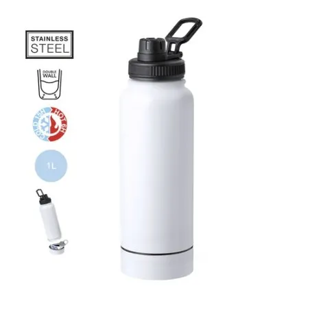 Bidon Isotherme 1L en Acier Personnalisé - Wankex Matières : polyester Taille textile : XXL Couleurs : noir cadeau entreprise pa