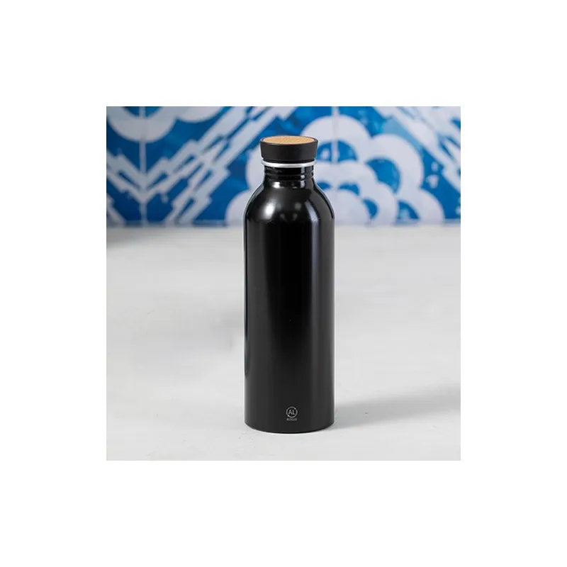 Gourde Écologique Chic en Aluminium Recyclé Claud Matières : carton Couleurs : bleu impression logo haute qualité