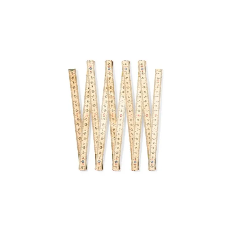 Règle Medil Pliable en Bois Naturel - 2m Personnalisé