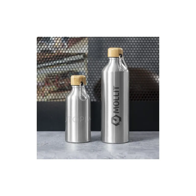 Gourde Écologique Personnalisable Yorix Matières : microfibre Couleurs : vert impression haute définition