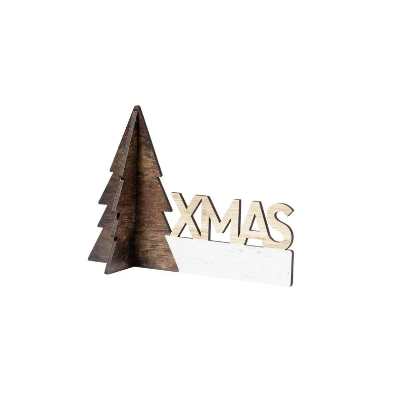 Ornement de Noël Personnalisé Gemind Matières : microfibre Couleurs : noir cadeau entreprise pas cher